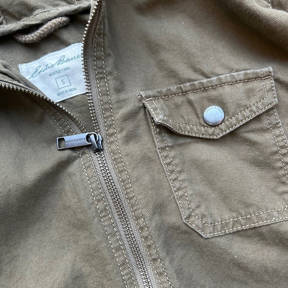 Women's Eddie Bauer Jacket, Size S, Olive - Picture 4 of 6